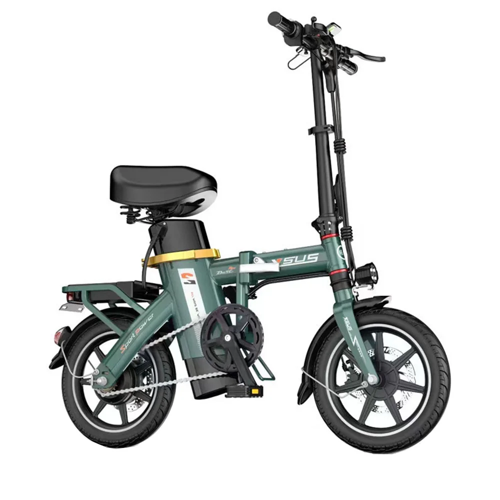 

Assistance Electric Bicycle 350W Mobility Scooter 14 Inches Foldable Aluminium Alloy Shock AbsorbingOil Disc Brake