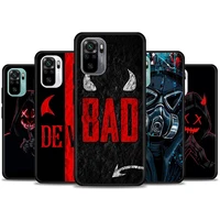 devil bad boy anime phone case for redmi 10 9 9a 9c 9i k20 k30 k40 plus note 10 11 pro soft case silicone