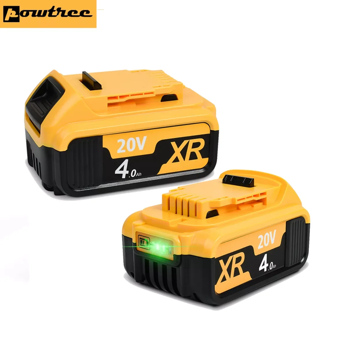 

Новый 20V Max XR 4,0 ah литиевый Сменный аккумулятор для DeWalt 18V DCB184 DCB200 DCB182 DCB180 DCB181 DCB182 DCB201 DCB206