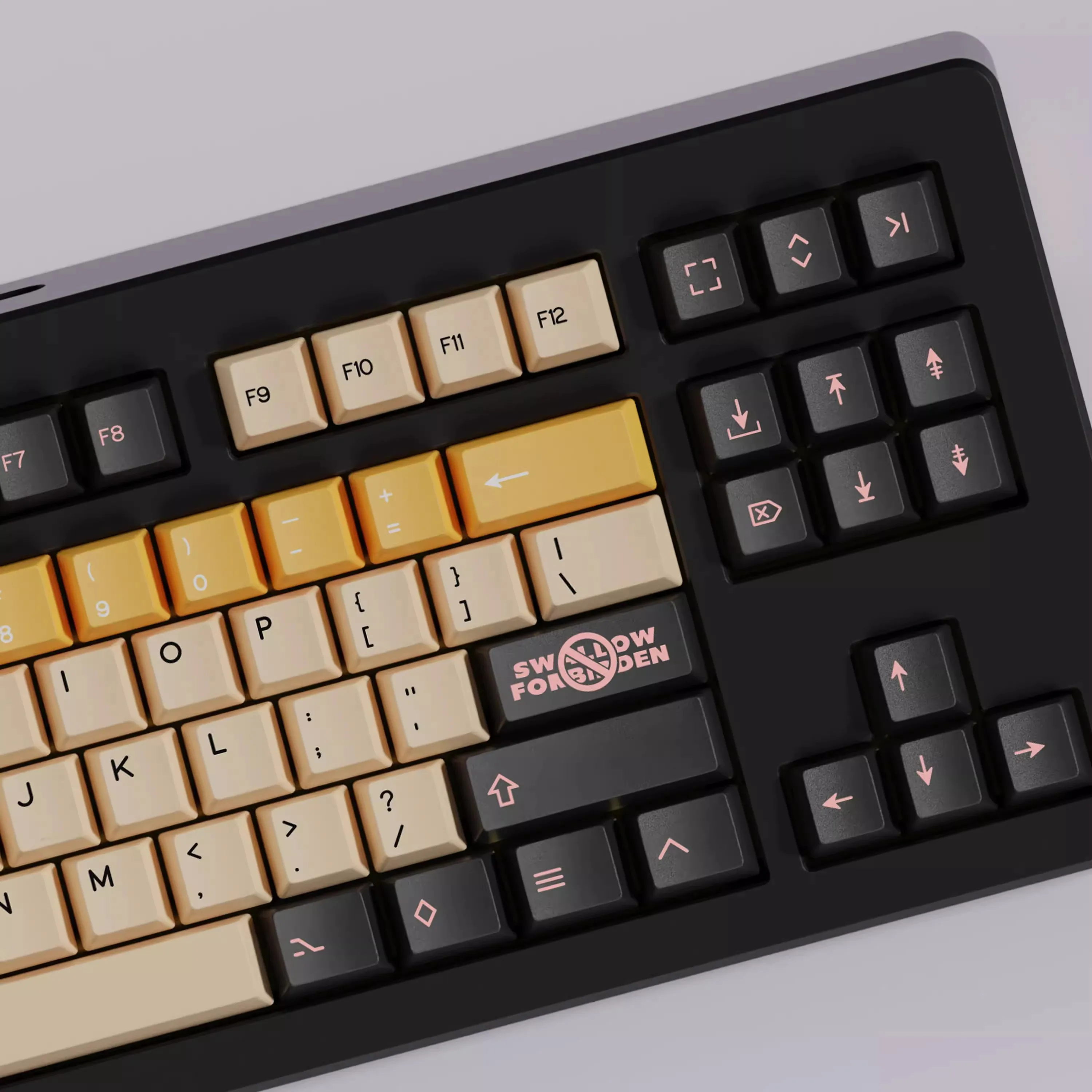 Колпачки для клавиш PBT Pelican колпачки с сублимационной краской вишневый профиль