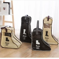 dust boot cover portable high heel shoes storage bags organizer long riding rain boots dust proof travel shoe cover zipper pouch