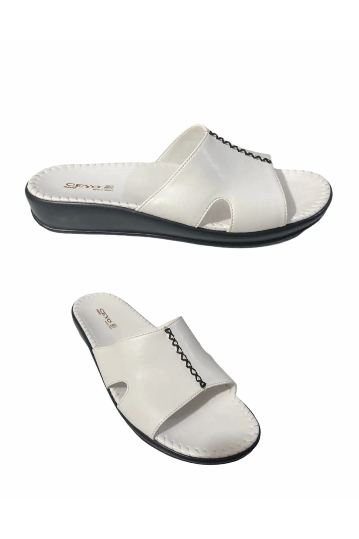 

Women's White Slippers