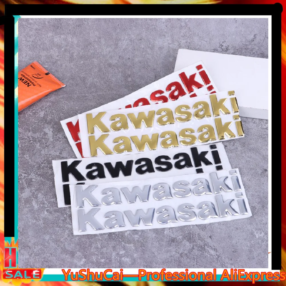 

3D Kawasaki Sticker Logo Decals Motorcycle Decals Logo Accessories For Kawasaki Z800 Z650 Z750 Z1000 Z900 Ninja 300