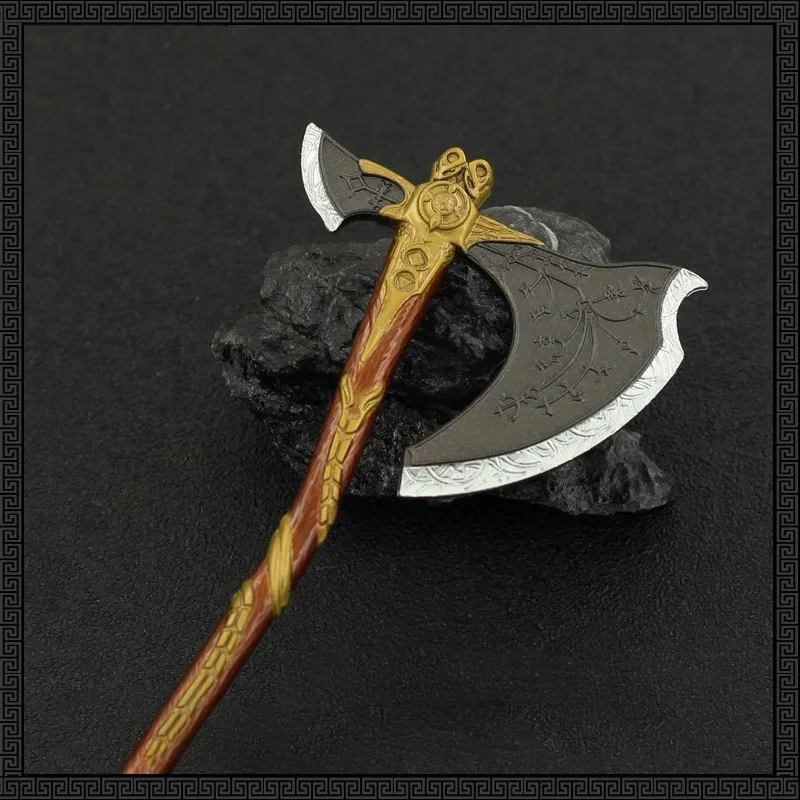 Фото God of War Battle Kratos Leviathan Axe, игровой уровень, полное оружие, металлический Katana Sword, строительные игрушки для мальчиков, детский подарок №5