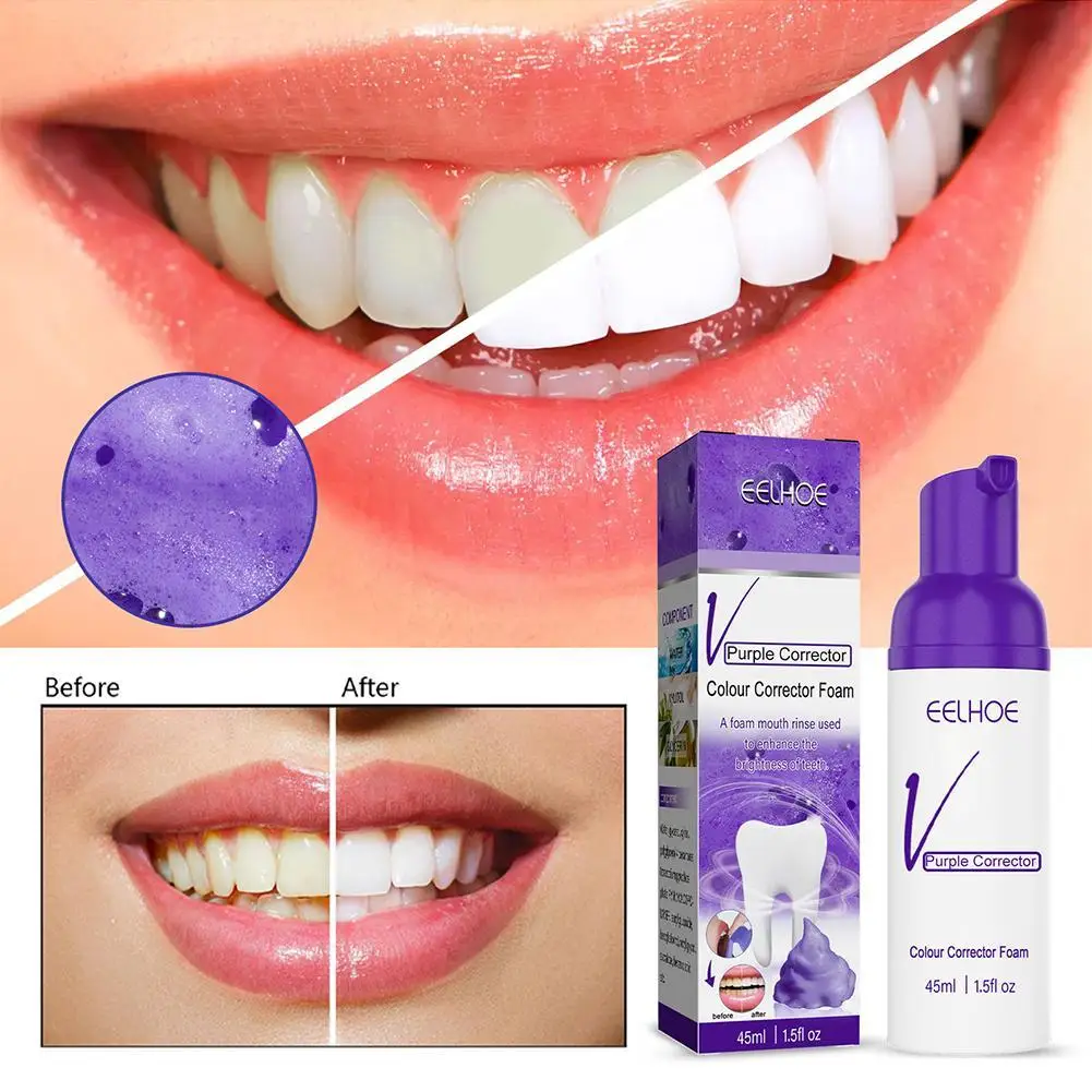 

Teeth Whitening Toothpaste Remove Yellow Plaque Smoke Stain Corrector Teeth Cleaning Fresh Breath Smile Brightening Enamel