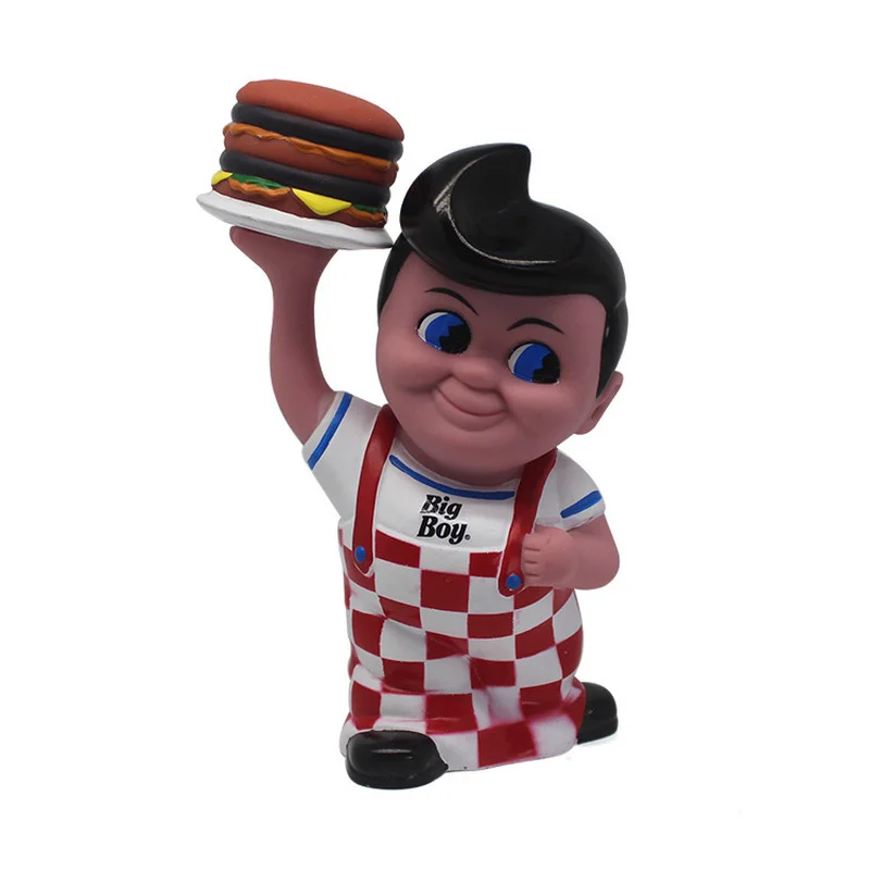 20 см кавайная Копилка бигбой гамбургер большой мальчик Аниме Фигурка коллекции