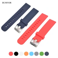 8 colors silicone strap 182022mm smart watch replacement strap waterproof and breathable wristband for samsung huawei watches