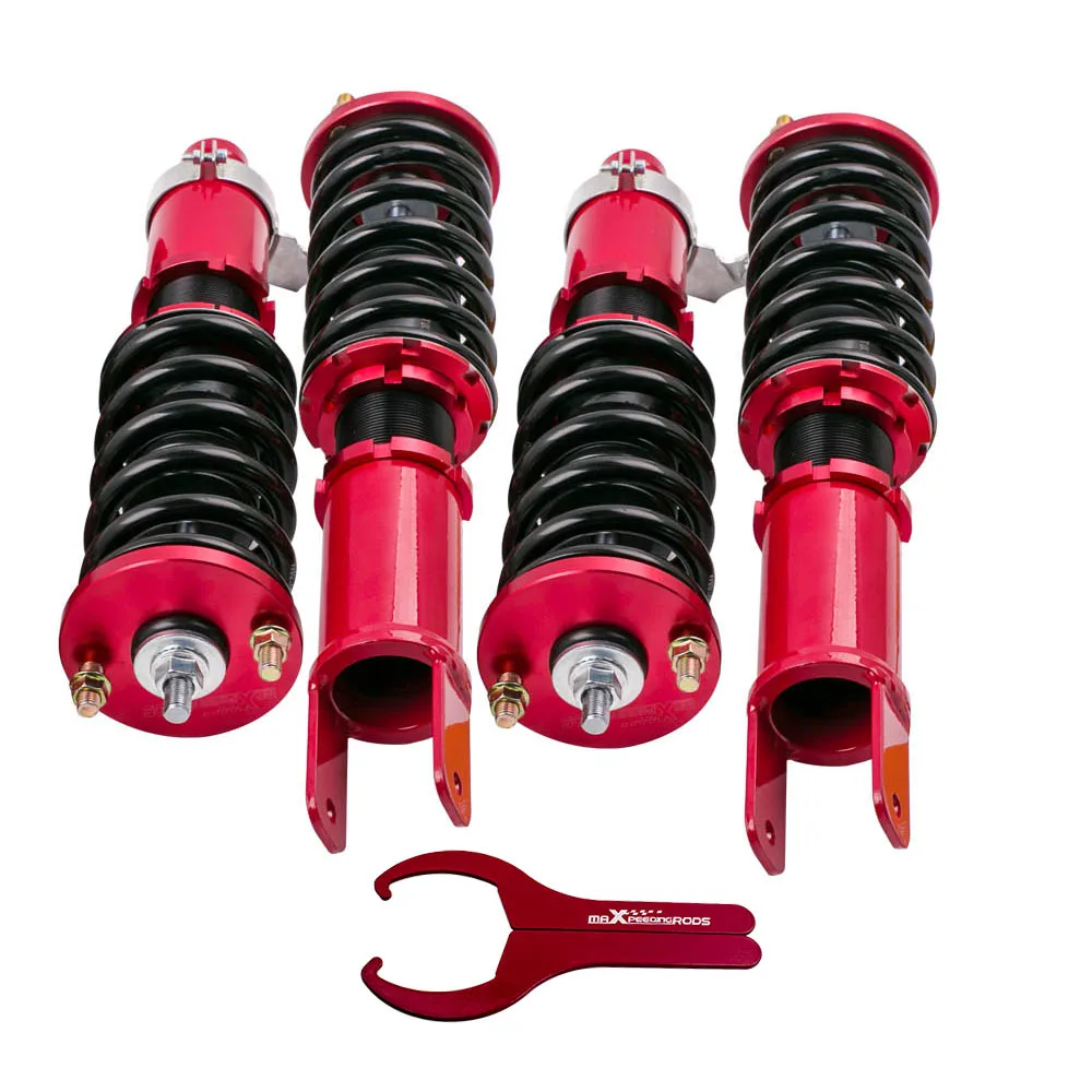 

Red Coilover for Honda Civic 92-00 EG EJ EH 94-01 Integra DC DB Adj. Height Suspension Spring for 5th Generation EG3 EG4 EG5