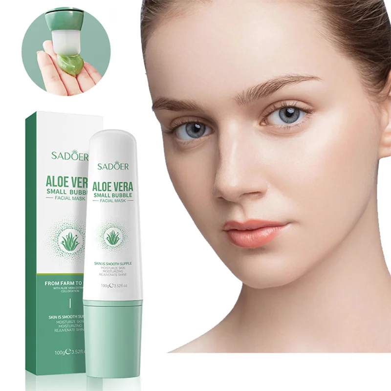 

Aloe Vera Bubble Face Masck Limpeza Pele Facial Creme Visage Puntos Negros Removedor De Cravo For Women Gesichtsmaske Beauty