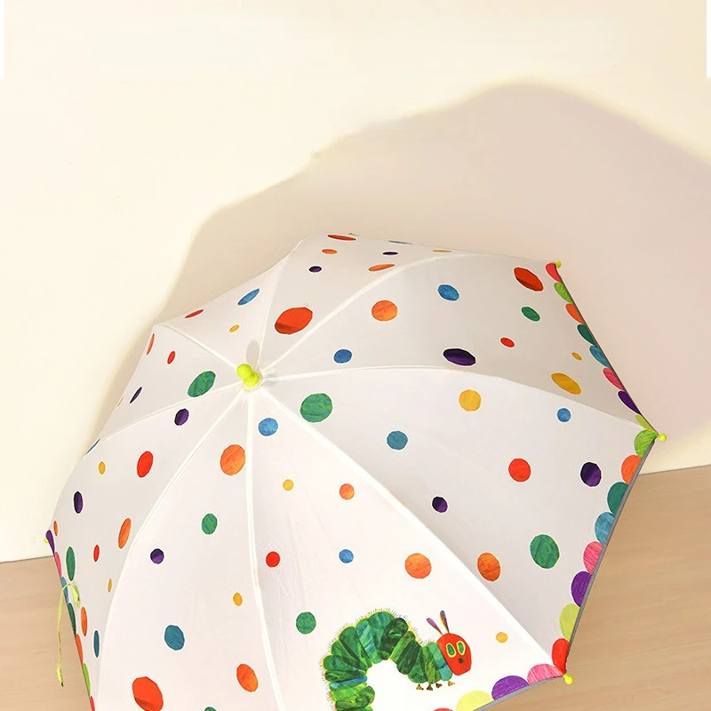 

Children's Umbrella Hungry Caterpillar Long-handled Sunshade Sunny and Rain Dual-purpose Primary School Kindergarten