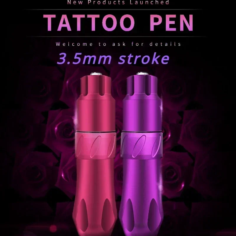 Профессиональная алюминиевая беспроводная ручка для татуировки с ходом 3 5 мм