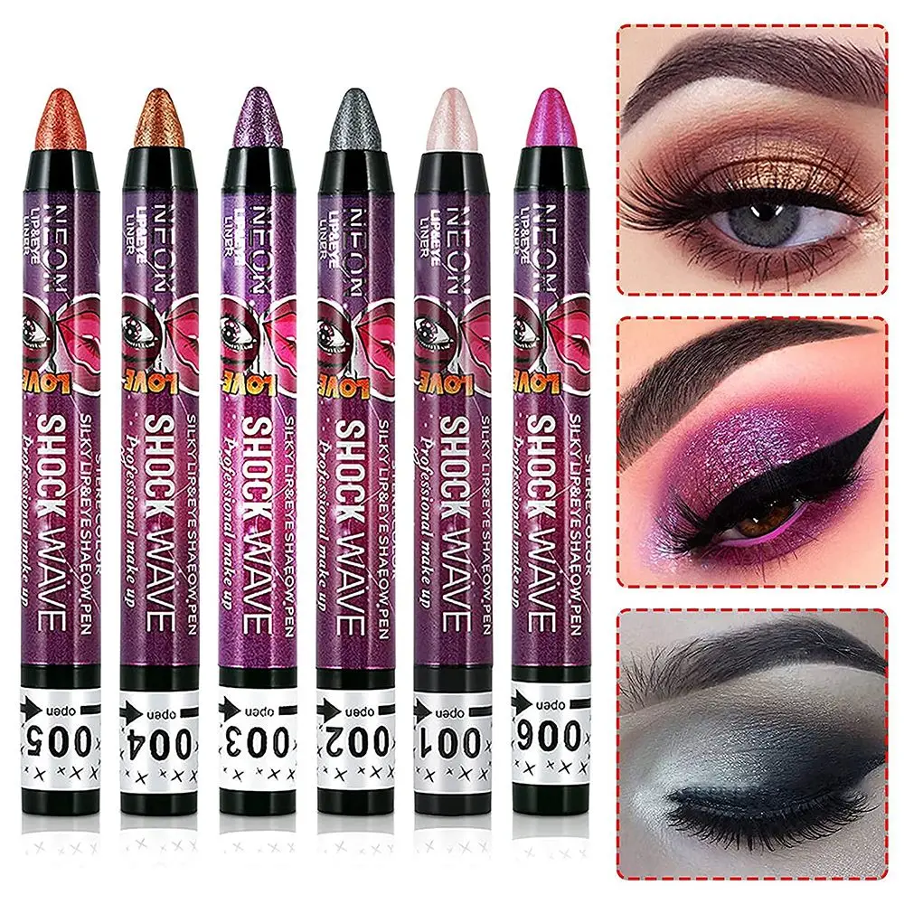 Хайлайтер стойкие тени для век Сияющие Карандаш водостойкие 2 в 1 карандаш губ |