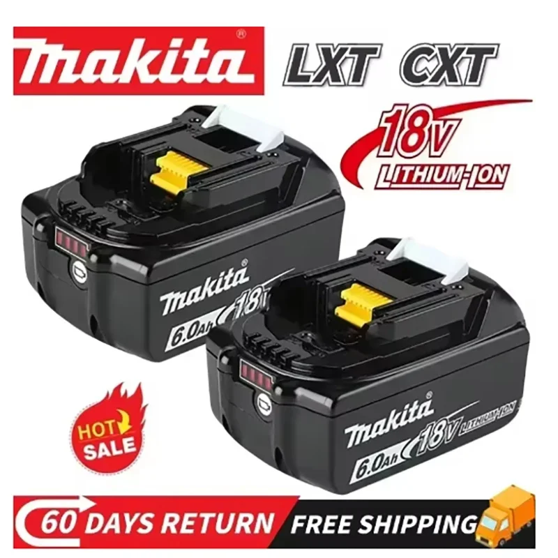 100% оригинальная аккумуляторная батарея 6 0 Ач/5 Ач 18 В для Makita DDF487 DTD173 DTW700 DGA404 DHP487