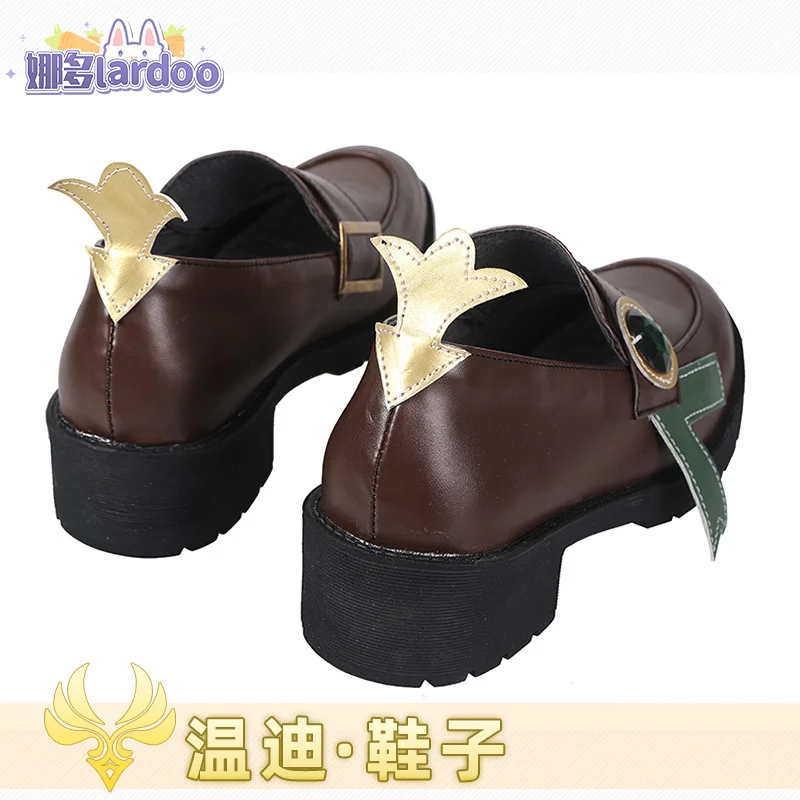 Ювелирные перчатки Nado Genshin Impact Cos Dress Monde Fengshen Babatos Wendi Cospaly Shoes Маленькая кожаная