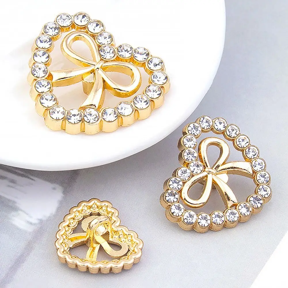 

Прочные пуговицы ручной работы «сделай сам» в форме сердца, аксессуары для шитья, пуговицы со стразами, пуговицы для рубашек