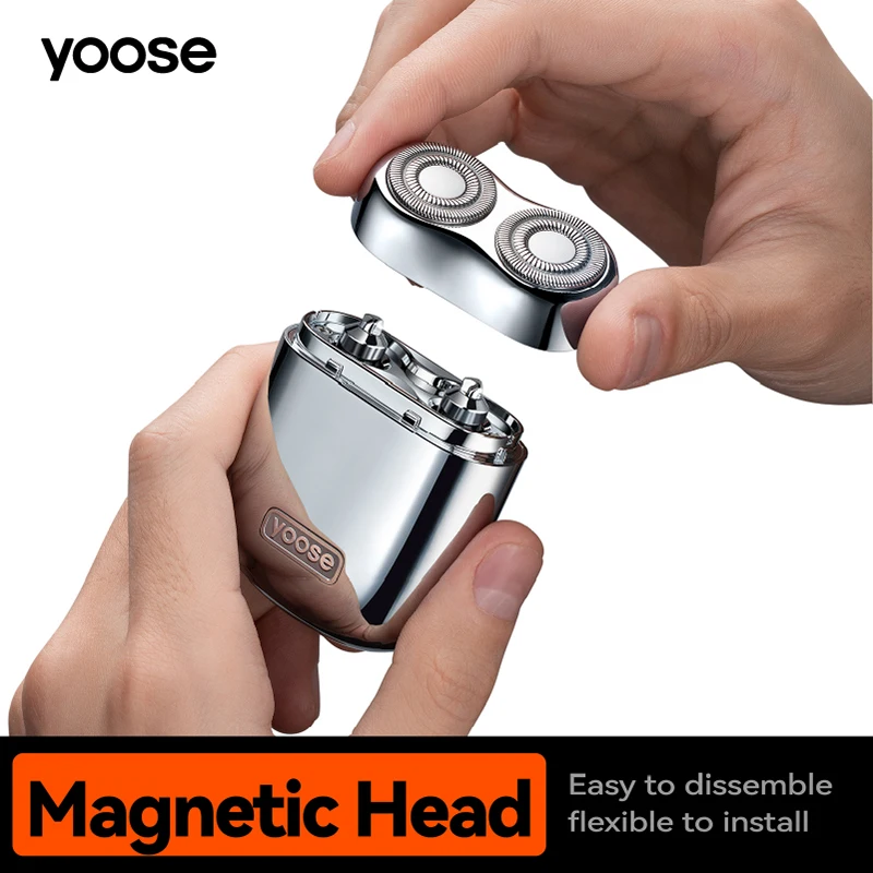 Фото yoose Mini Shaver Rechargeable Wet &b Dry Electric Shaver with IPX7 Waterproof, Portable for Travel, Type-C Charge, Gifts (Black) №4