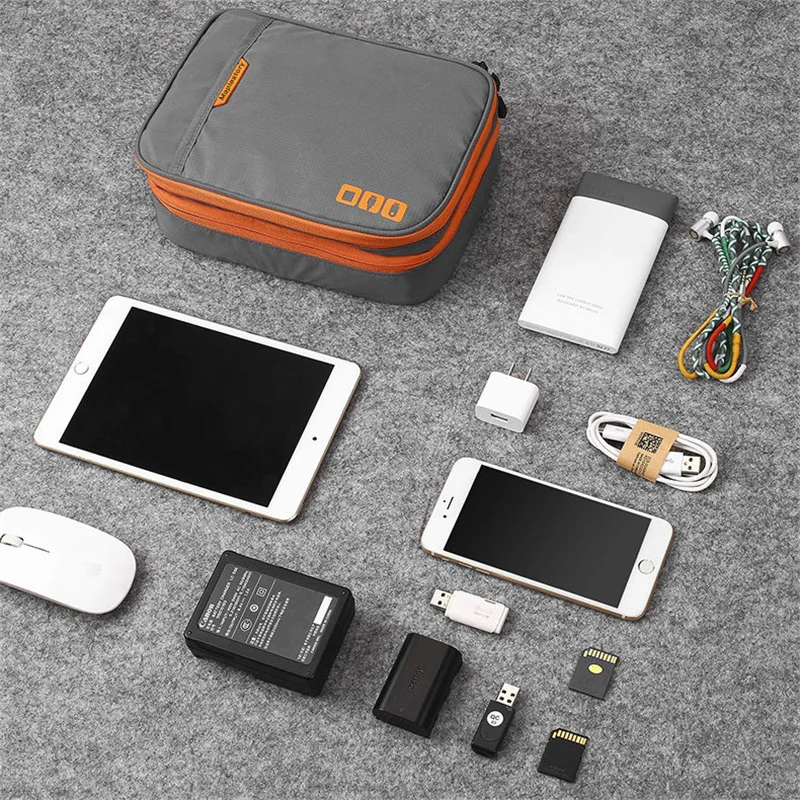 Портативная дорожная сумка для кабеля цифровой USB-органайзер гаджетов зарядное