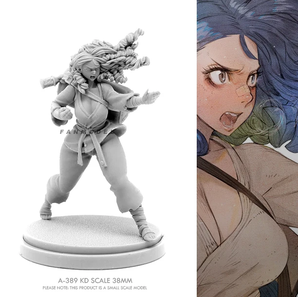 

38mm Resin model kits figure beauty colorless and self-assembled A-389