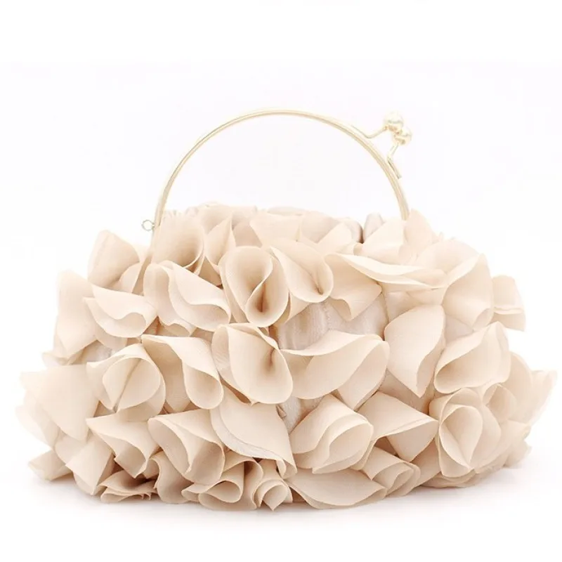 

Flower Handbag Bridal Wedding Evening Bag For Women Fairy Princess Prom Bag Unique Luxury