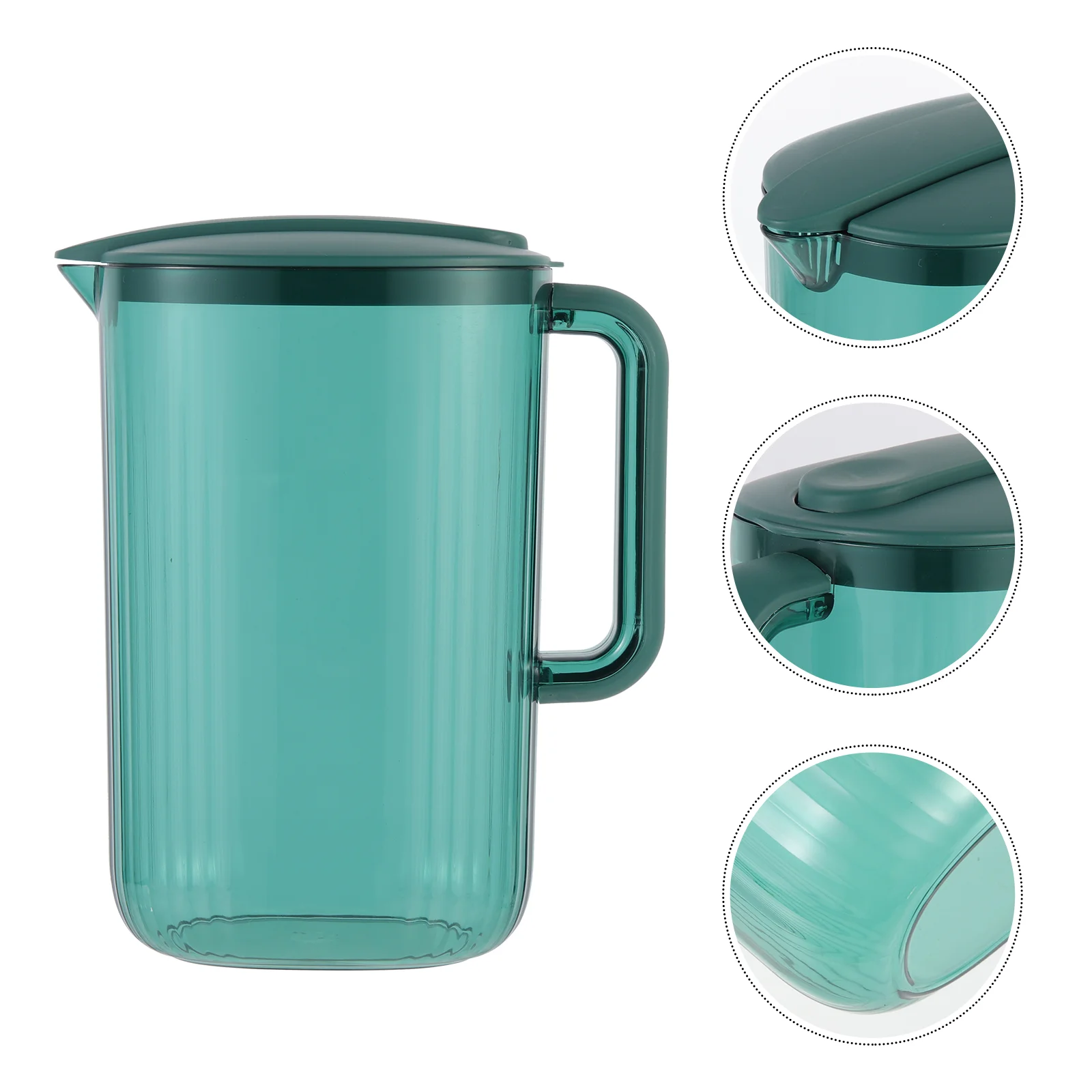 

Beverage Kettle Cold Water Jug Glass Container Lid Plastic Drink Dispenser Iced Tea Pitcher Pot Pitchers Lemonade