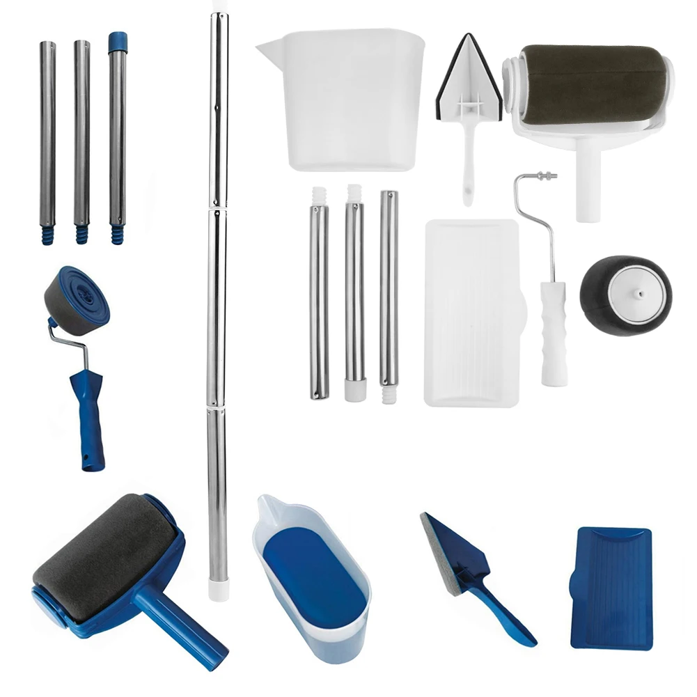 

8 шт./компл. многофункциональный настенный валик для рисования «сделай сам», кисти, Наборы инструментов, декоративные уголки