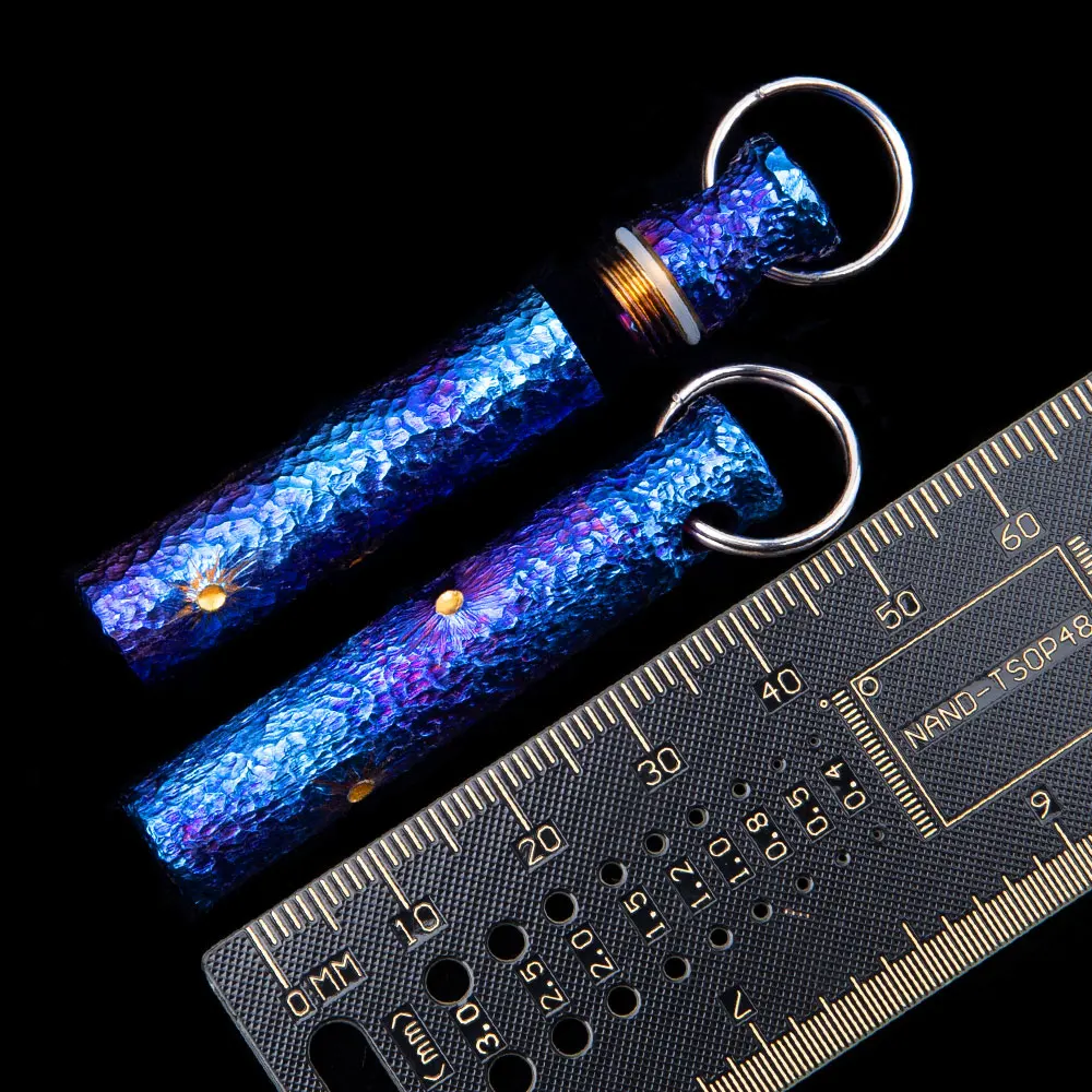 Ручная резьба титановая Герметичная Бутылка мини-бутылка для лекарств