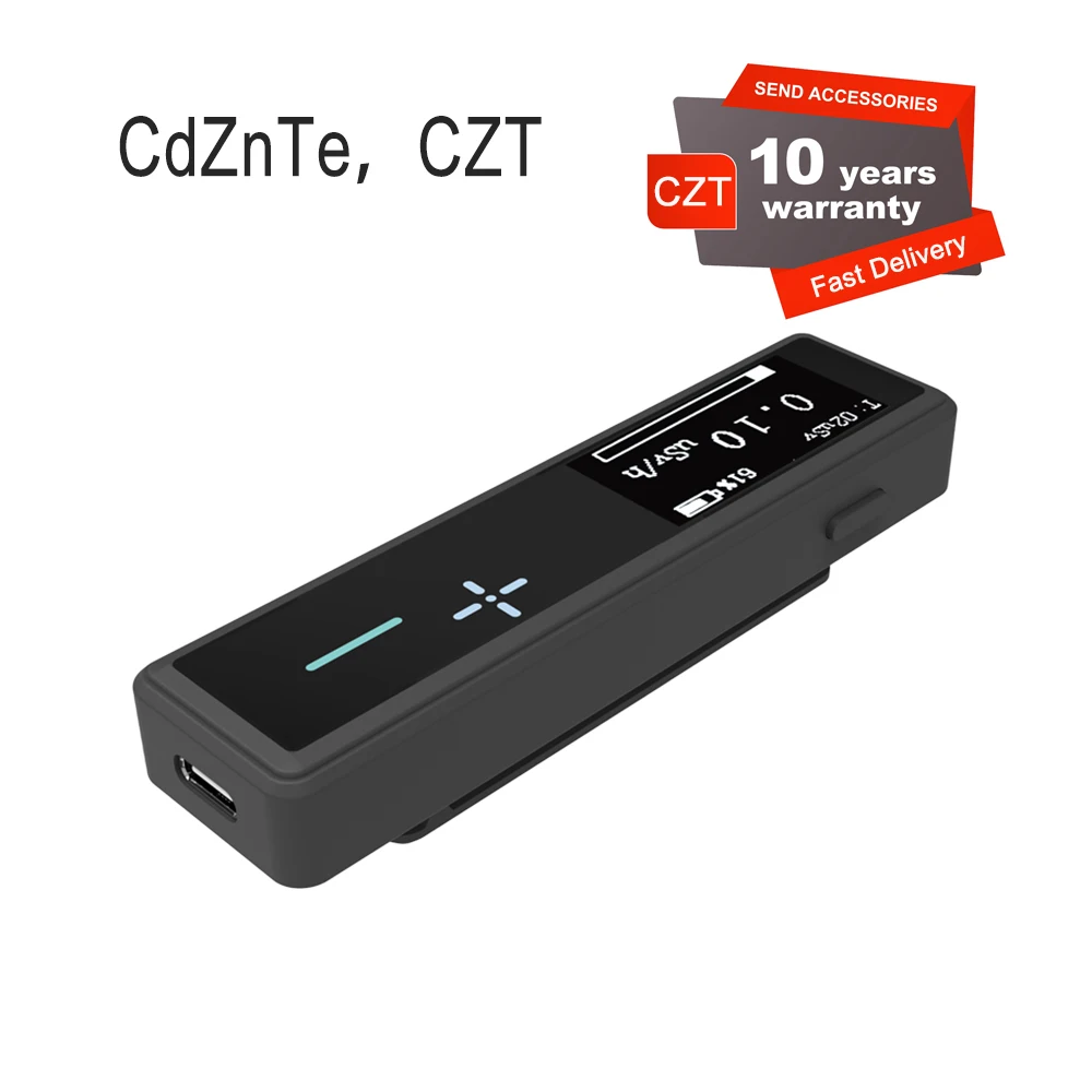 FJWX портативный 3-й CZT Gamma Beta дозиметр рентгеновского излучения 0 01uSv/h ~ 10mSv/h ядерный