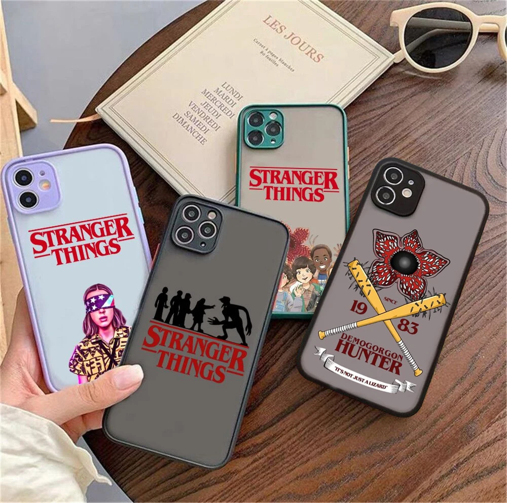 

Hot Stranger Things Season 4 Phone Case for iPhone 11 12 13 Pro Mini XS MAX XR X 7 8 Plus 12 13 Pro Max Shell Mobile Bags Fundas