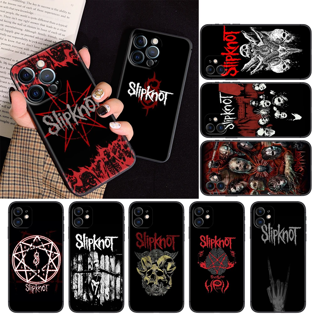 Мягкий чехол S-Slipknot для Redmi Note 11 11S 10 10T Pro Max 10S 9T 9 9S 8 8T 7 Xiaomi Mi 11I 12 12X