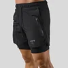 2022 New Street Fashion Shorts Men's2 In1 Double Layer Quick Dry Sports Style Fitness Jogging Workout Men's Casual Shorts 4