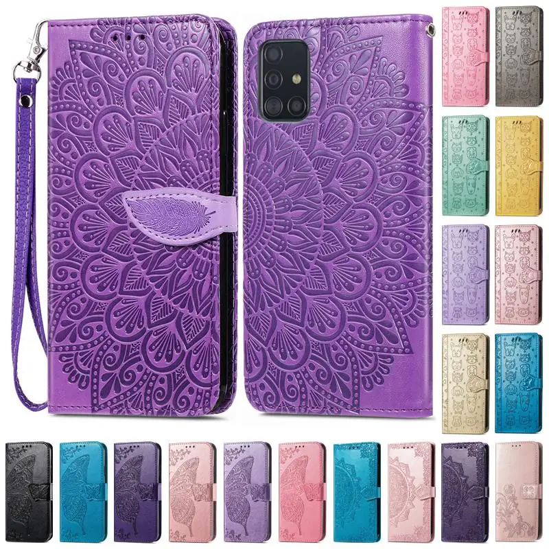 

A51 Case For Samsung Galaxy A51 Case Leather Wallet Flip Case For Samsung Galaxy A51 5G Case A 51 Silicone Cover Coque Fundas