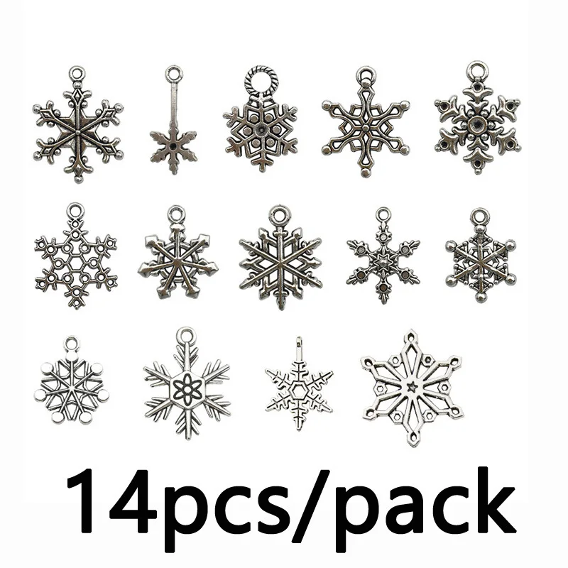 

Снежинки из смешанного сплава homearound 14 шт.