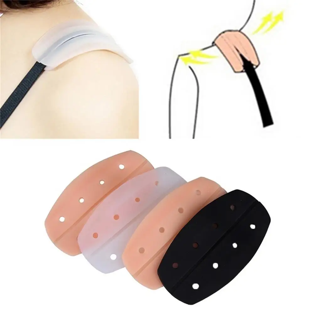 

RichkedaStore 2Pcs/pair Silicone Shoulder Pad Soft Bra Strap Holder Cushions Non Slip Shoulder Strap Pads Holder Bra Relief Pain