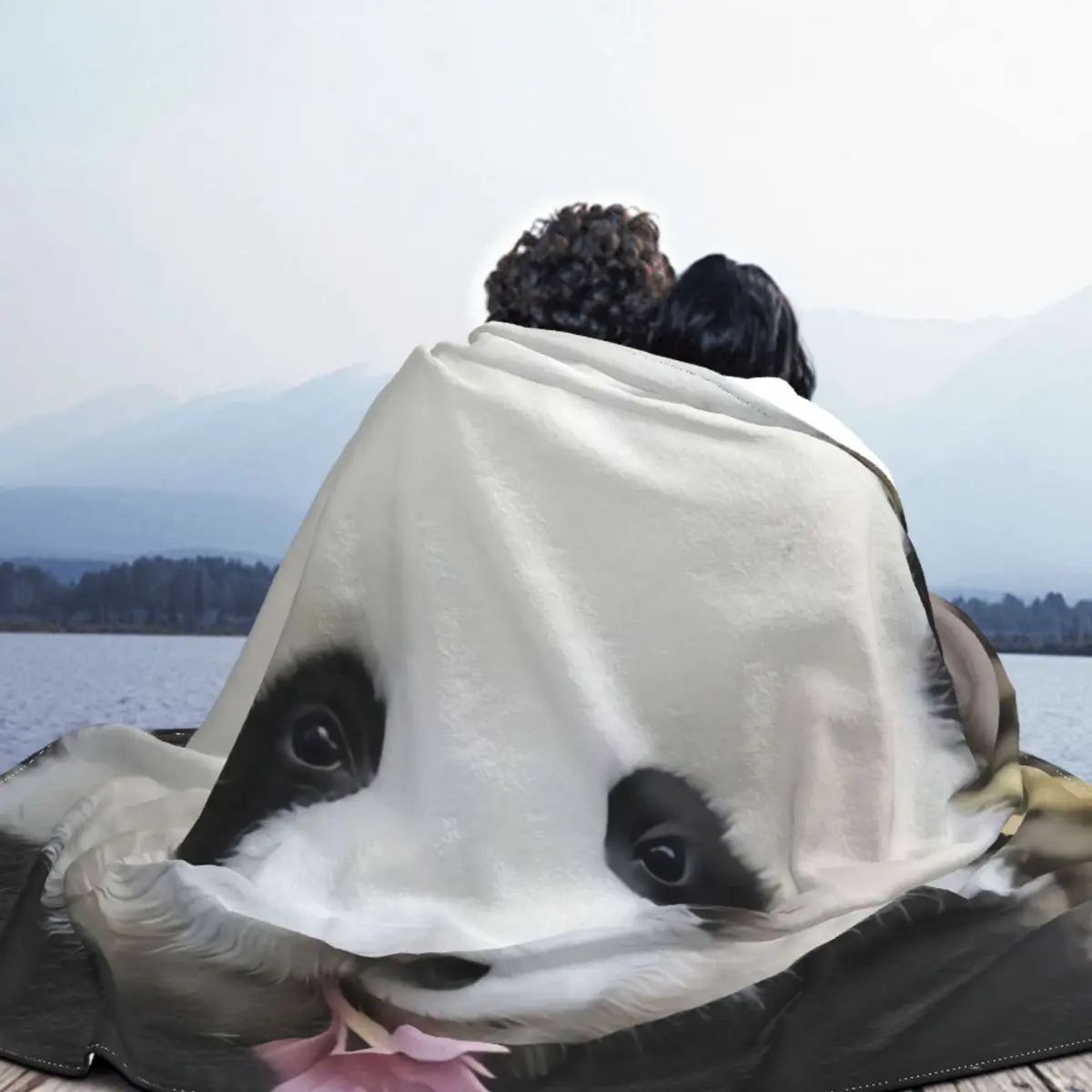 Huahua одеяло &quotПанда&quot милые теплые прочные настраиваемые пледы с животными для