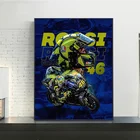 Настенные картины Чемпионат мира по мотоциклингу Росси 46 постеров и принтов Картина на холсте для гостиной домашний декор (без рамки