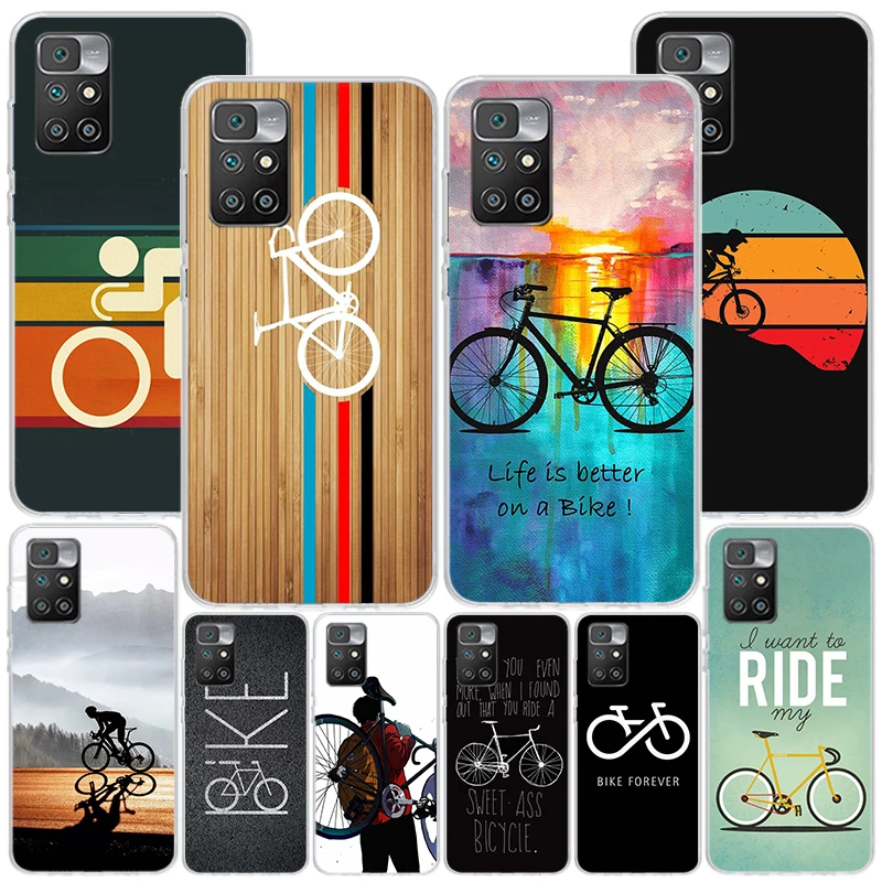 Bicycle Bike Sport Phone Case For Xiaomi Redmi 12 12C 10 10C 10A 9 9A 9C 9T 8 8A 7 7A 6 Pro 6A K70 K60 K40 K20 S2 Print Cover