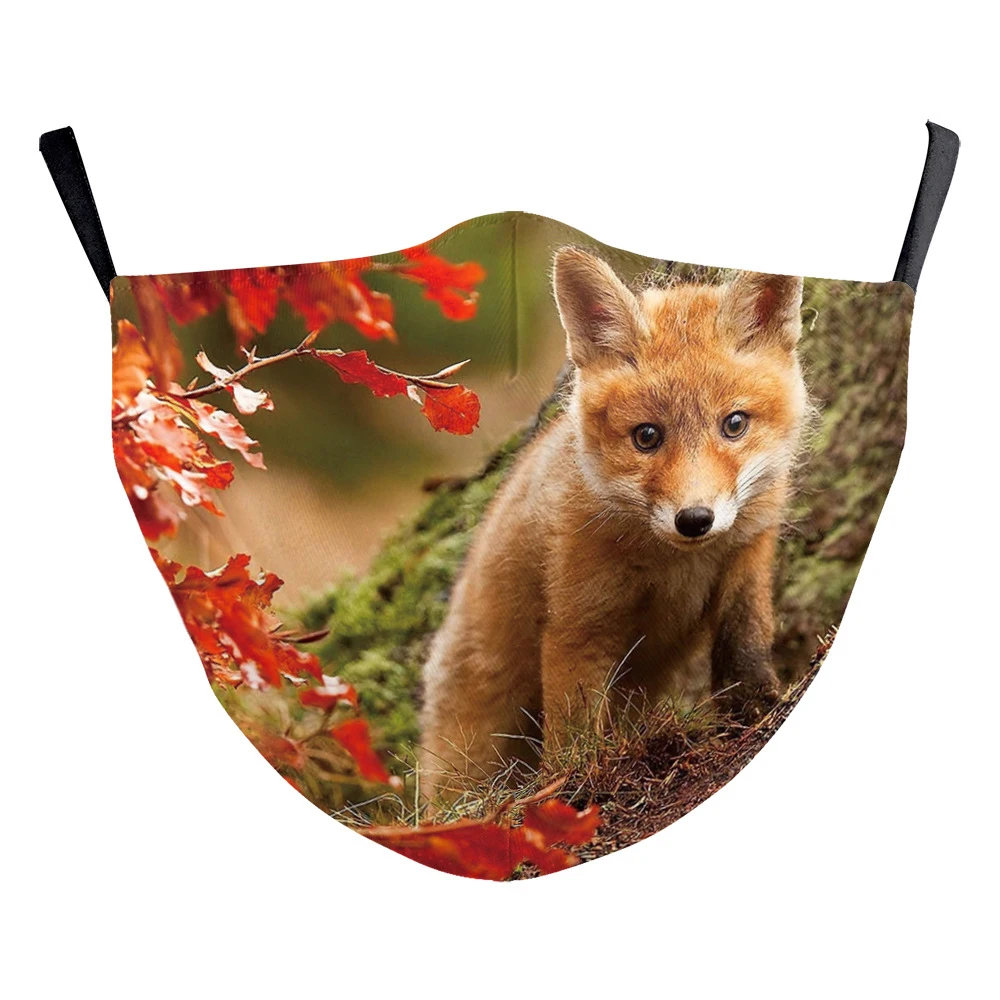 Смешные маски с животными лиса тигр собака рот косплей женские и мужские
