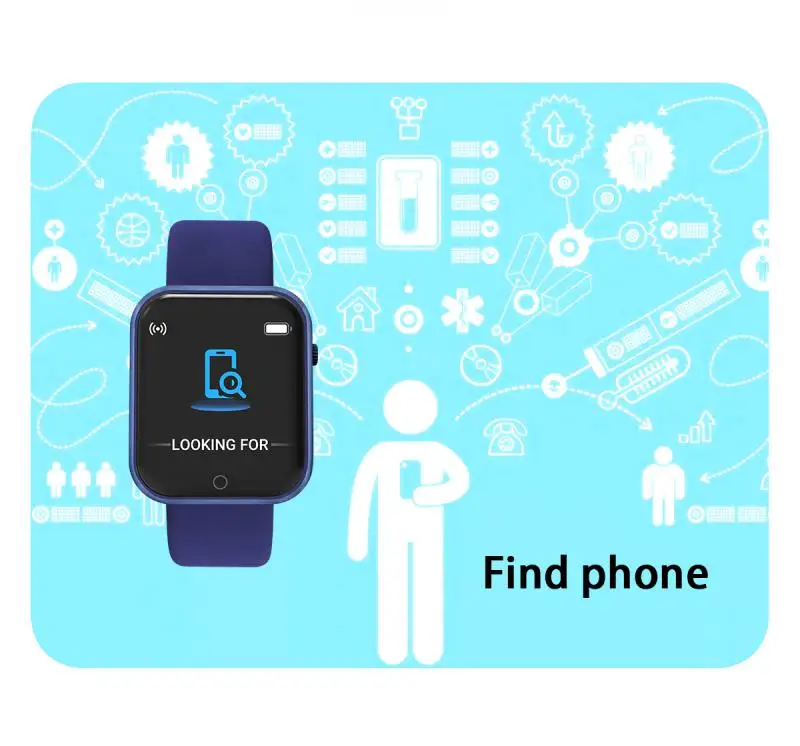 Умные часы DL20 с Bluetooth фитнес-трекер пульсометр артериальное давление монитор