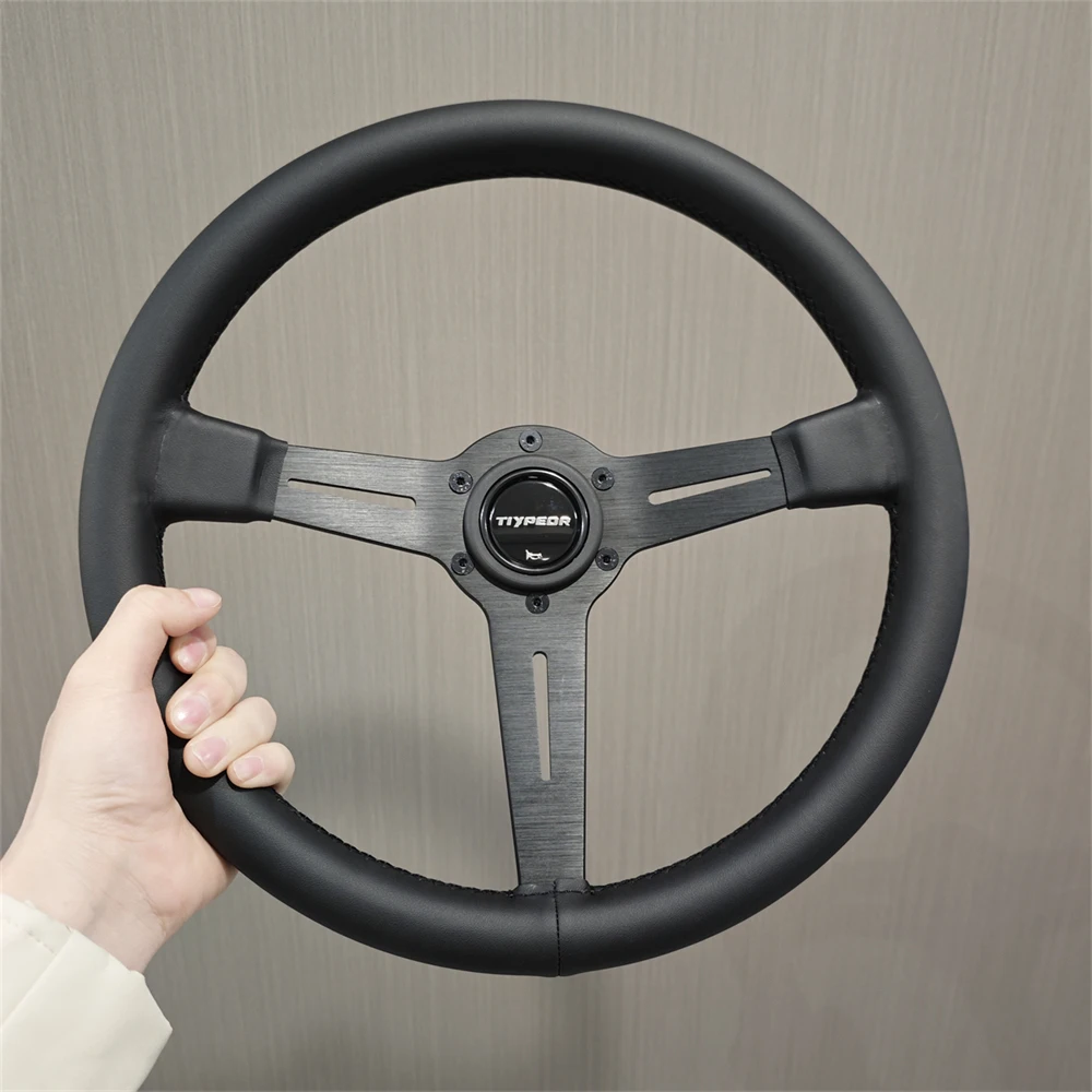 Универсальный руль Tiypeor 350 мм черный спортивный модифицированный