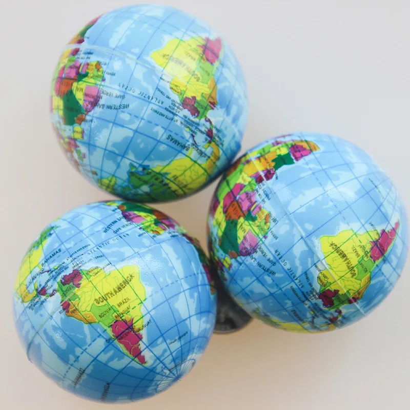 

Stress Relief World Map Foam Ball Atlas Globe Palm Ball Planet Earth Ball Adult Kids Novelty Funny Gadgets Anti Stress Toys