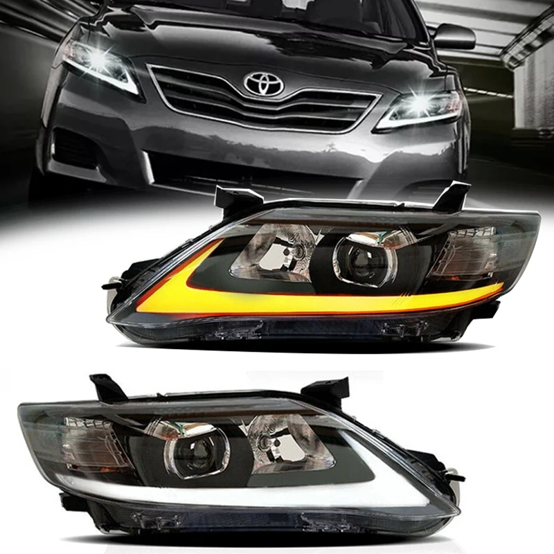 Автомобильная светодиодная передняя фара для Toyota Camry 2010 2011 с последовательным