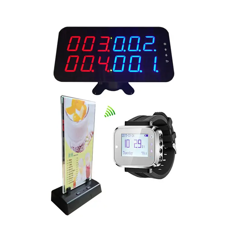 

Best sell restaurant church cafe service call table buzzer wireless waiter call system