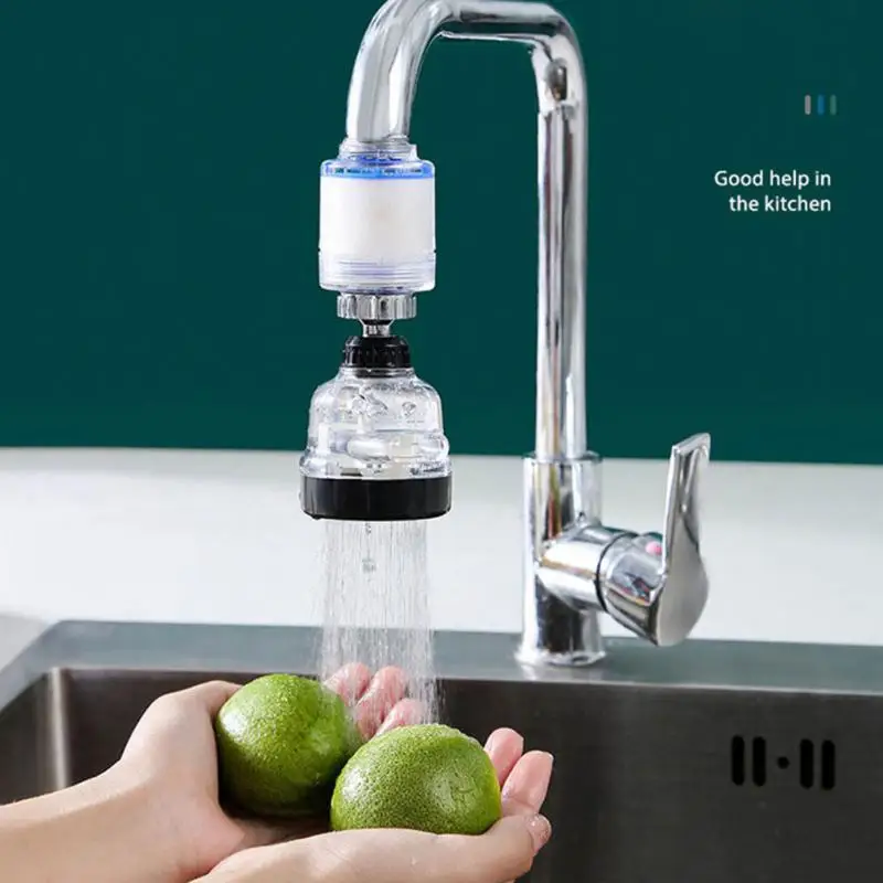 

Kitchen Faucet Splash Proof Booster Shower Sink Extender 360 ° Tap Water Filtration Three Gear Universal Vegetable Washing