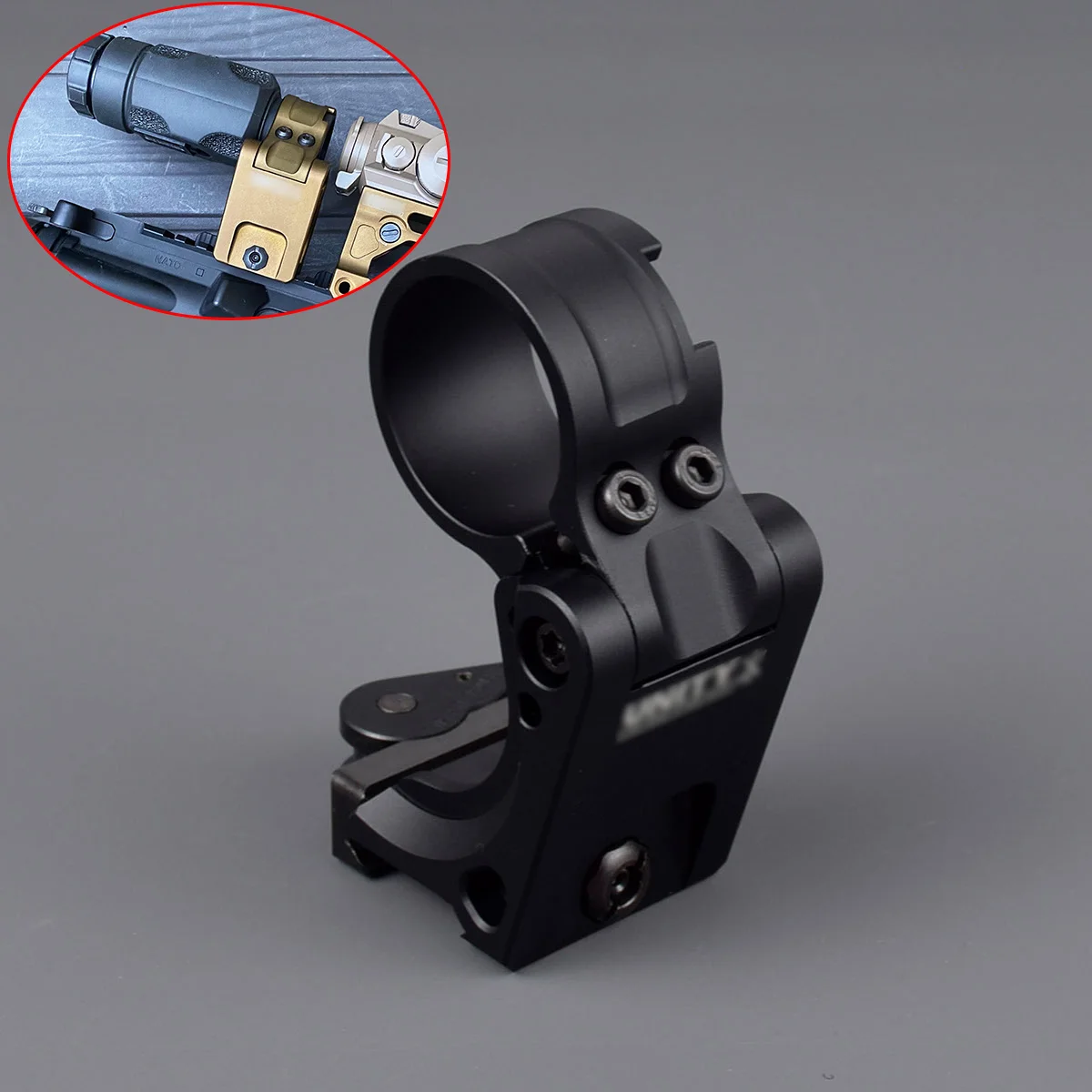 Tactical CNC Aluminum FTC Mount For AImpoint Magnifier With LOGO For Airsoft Rifle AR15 M16 QD Auto Lock Fit 20mm Picatinny Rail