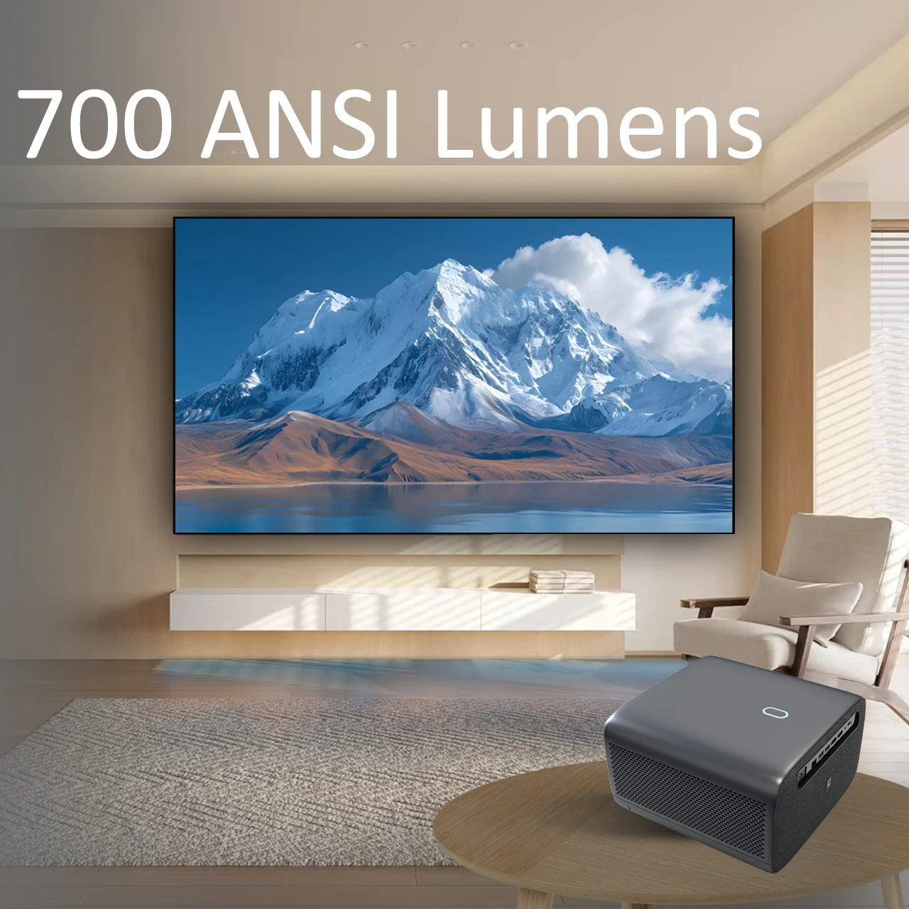 Фото OEM/ODM Wupro 412A Игровой проектор LinuxOS для домашнего кинотеатра 700 ASNI люмен Автофокус 4K Поддержка видео Смарт-проектор №5