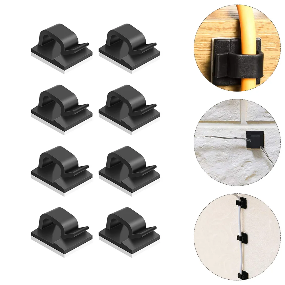 

50Pcs Home Cable Holders, Cable Clips, Desk Wire Clips Organizers Managements, Adhesive Cable Organizer Cord Holder, Clearance