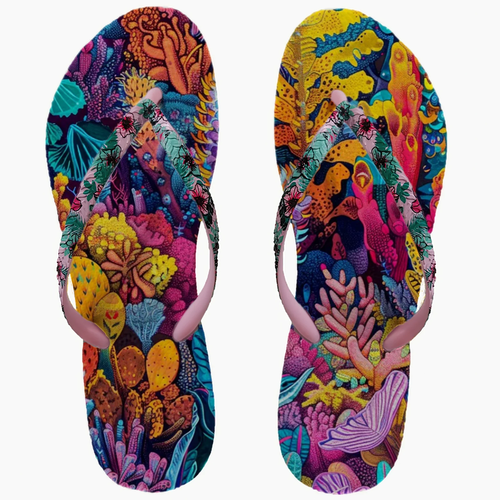 Сандалии пляжные женские летние шлепанцы на нескользящей подошве из ЭВА