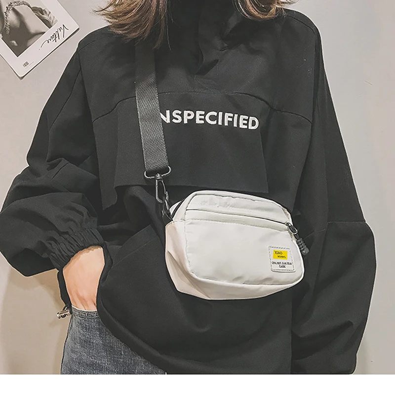 

Unisex Crossbody Bag Oxford Cloth Diagonal Shoulder Bags Solid Color Satchels Fashion Leisure Trend Square Sling Handbags New