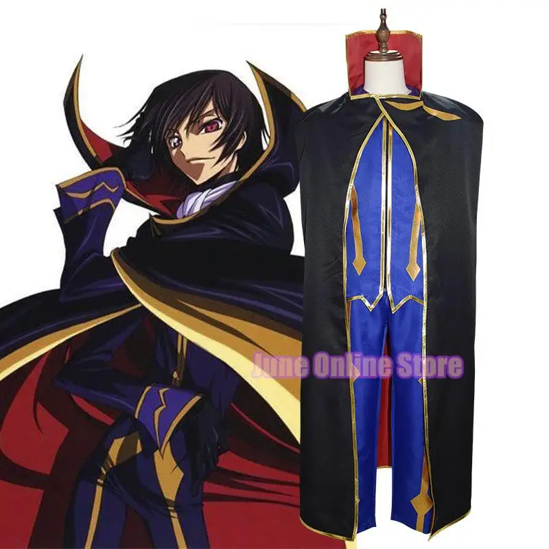 

Code Geass Cosplay Anime Lelouch of the Rebellion R2 Costume Zero Outfits Cosplay Costume XXS-3XL