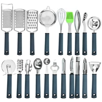 stainless steel utensils ginger shredder carrot grater planer powder sieve corkscrew pizza cutter bottle opener kitchen gadgets